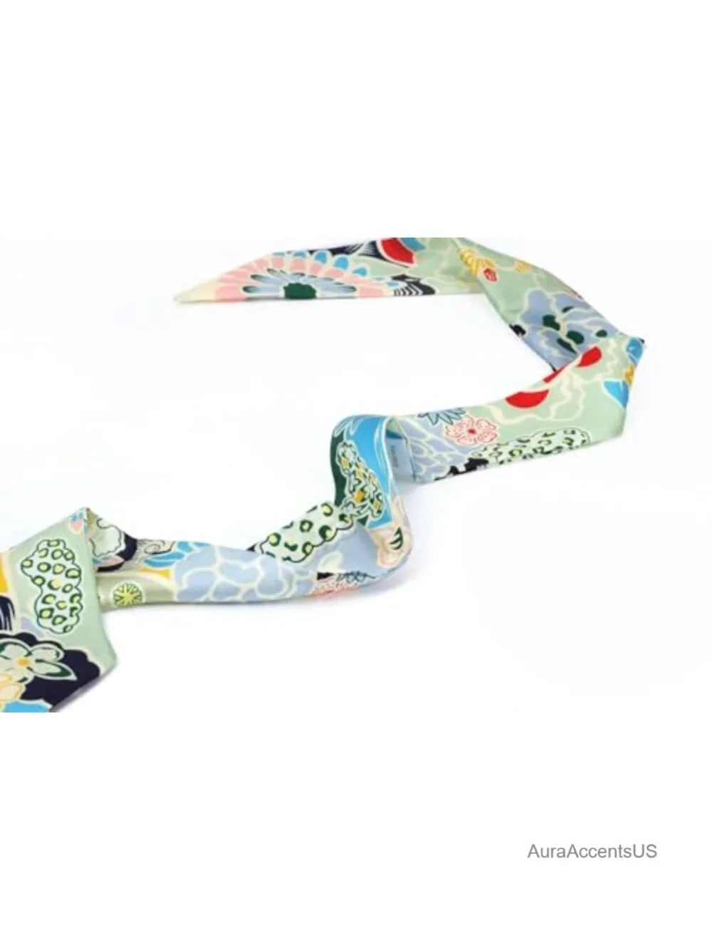 100% Mulberry Silk Scarf Ribbon Hair Tie Neckerchief Handbag Scarf 34x2
